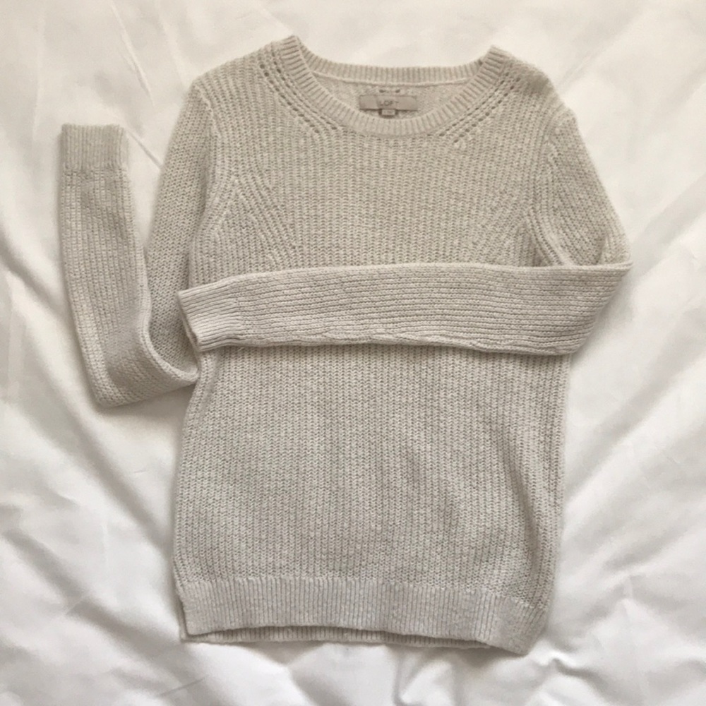 Loft cream sweater